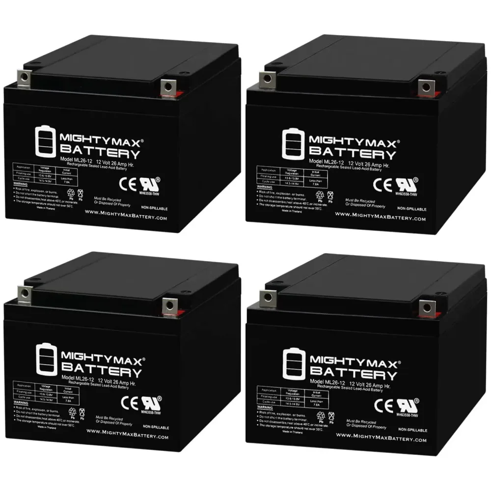 Battery 12v 4 pack 12 volt