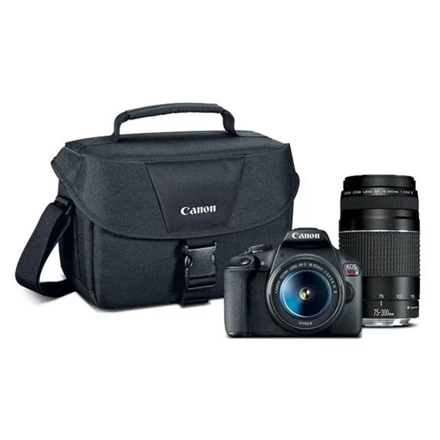 Camera 18-55mm 75-300mm black