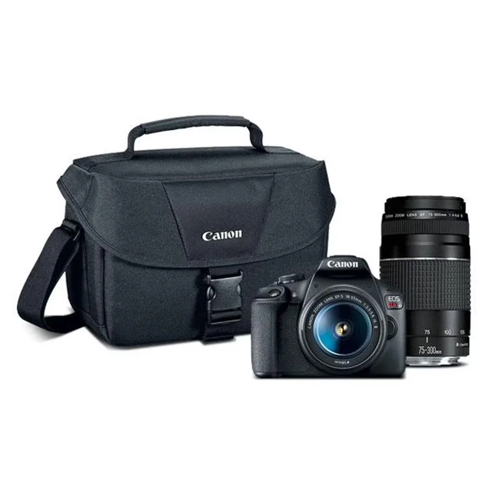 Camera 18-55mm 75-300mm black