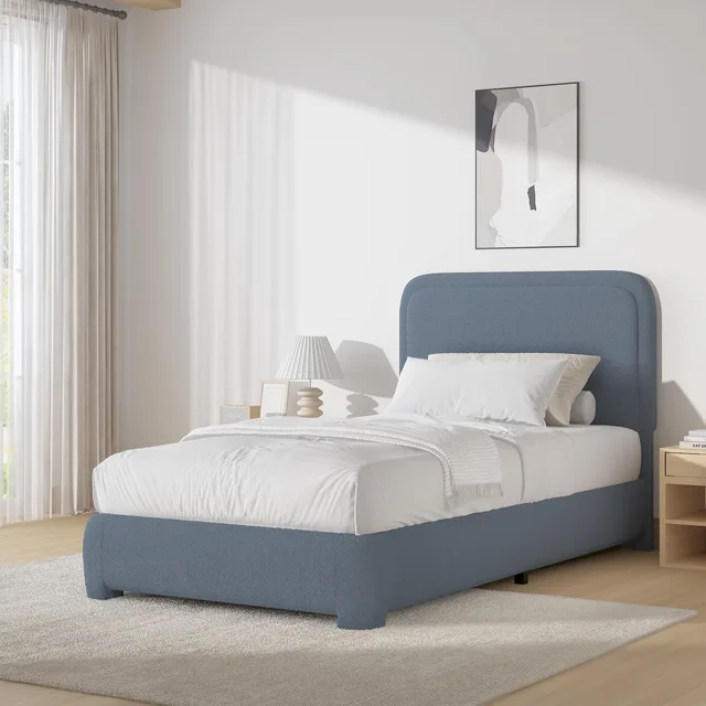 Platform Bed blue