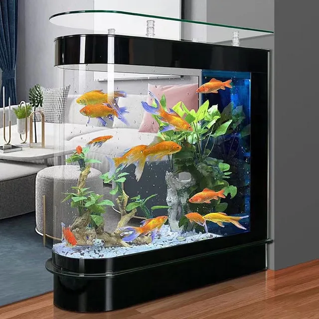 Fish Tank led black 15.8in