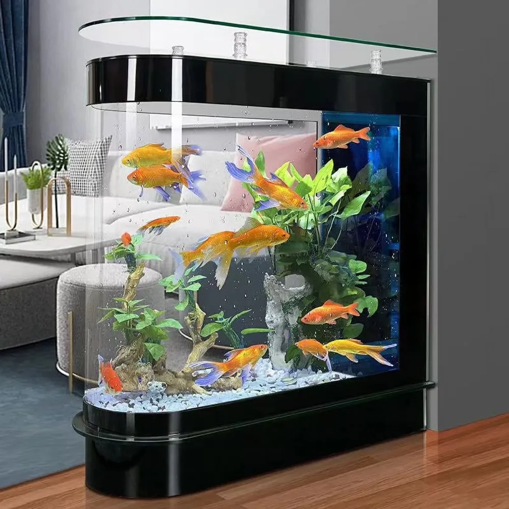 Fish Tank led black 15.8in