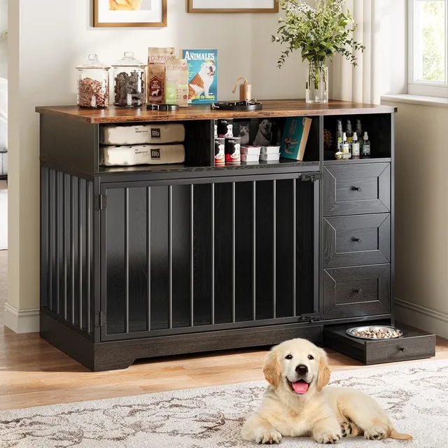 Dog Crate 48" heavy-duty brown
