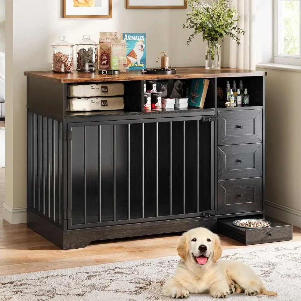 Dog Crate 48" heavy-duty brown