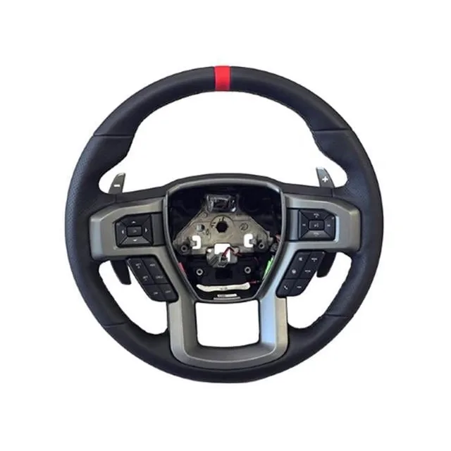 Steering Wheel red black grey