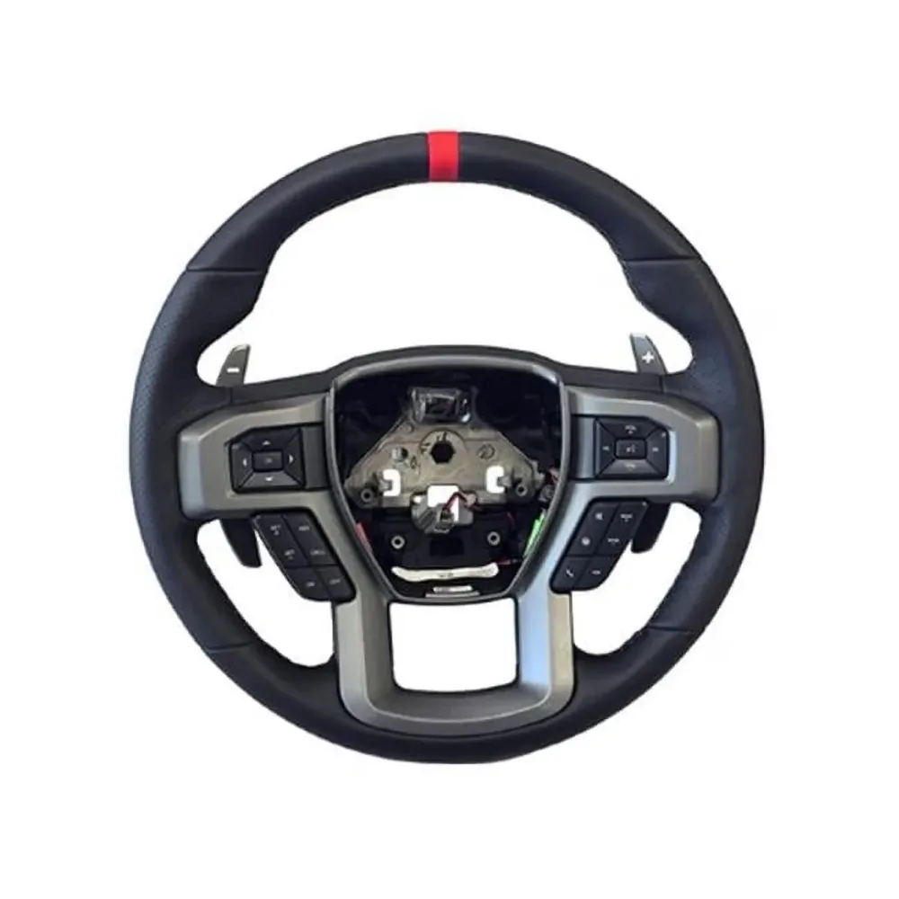 Steering Wheel red black grey