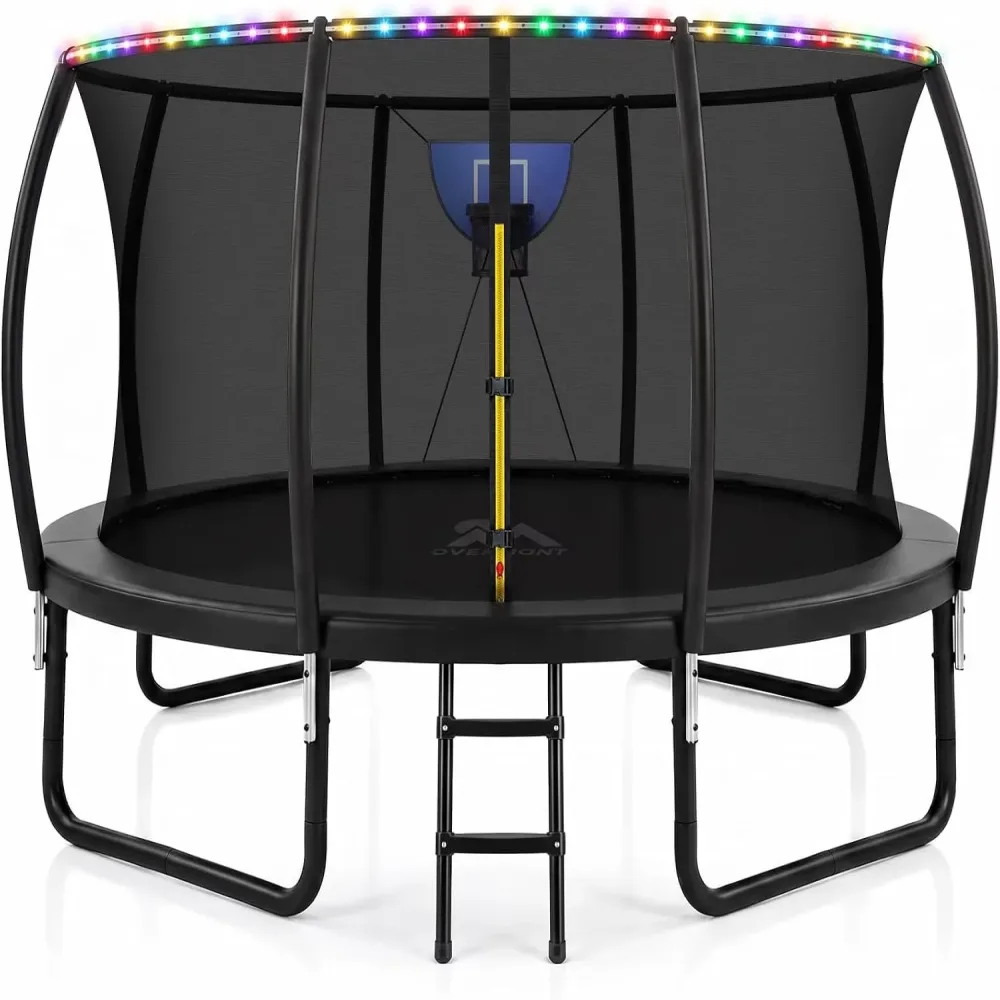 Backyard Trampoline 14ft 401 lbs led