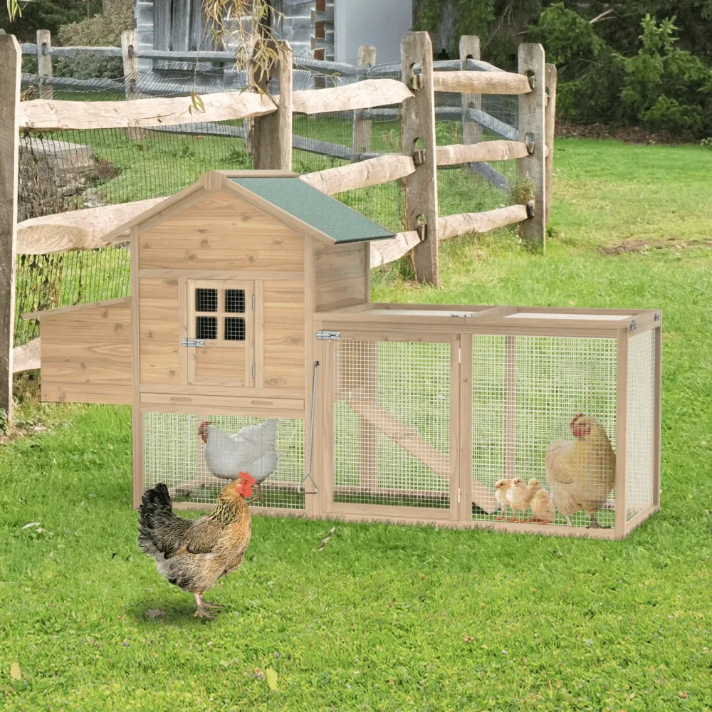 Chicken Coop brown yellow 81"