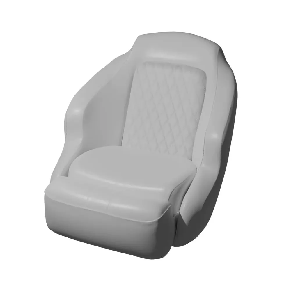 Bucket Seat white 5.25" adjustable