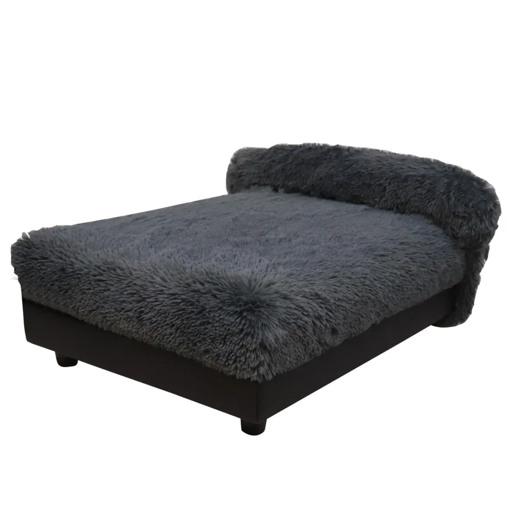 Dog Bed gray white