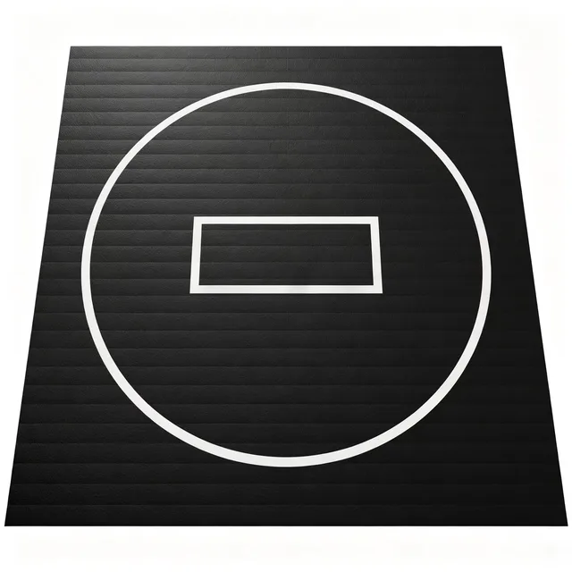Wrestling Mat 8' black 96"