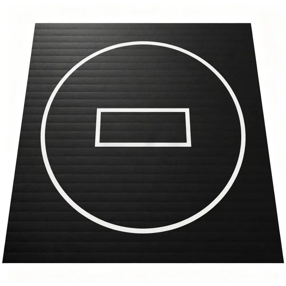 Wrestling Mat 8' black 96"