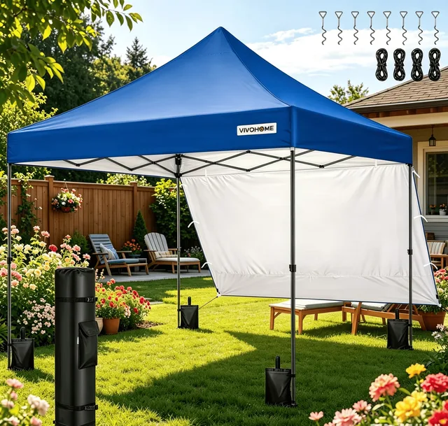 Canopy Tent waterproof blue 7.2ft