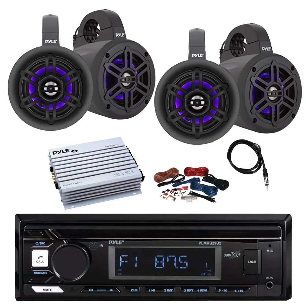 Player Stereo 4" 300w bluetooth