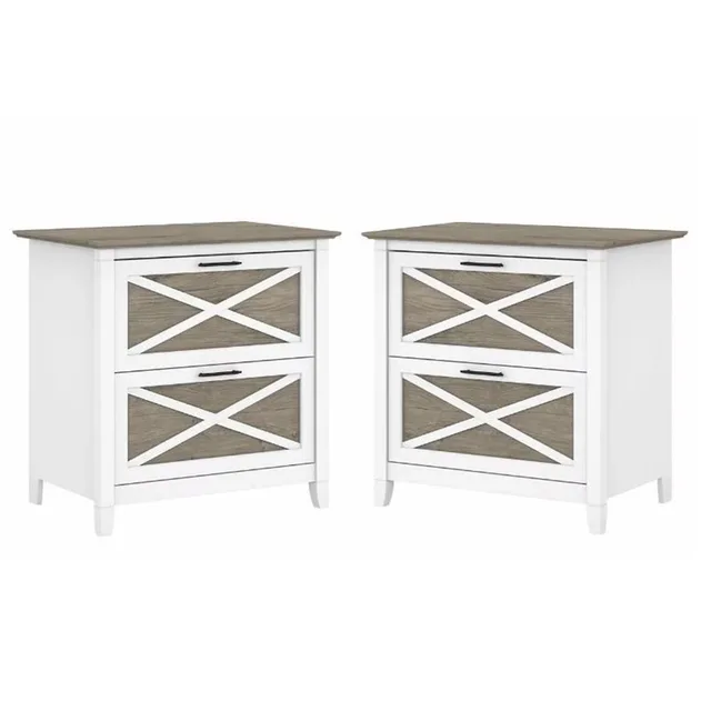 Filing Cabinet white gray 30"