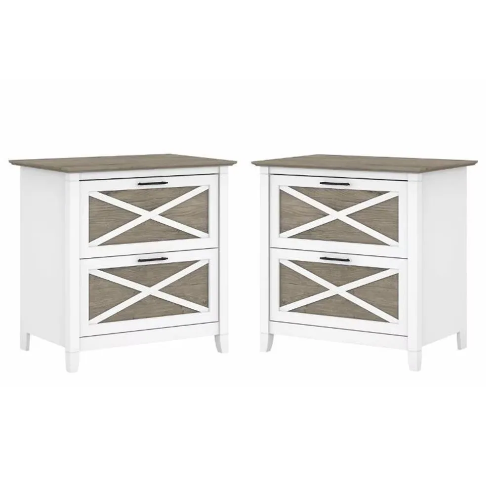 Filing Cabinet white gray 30"