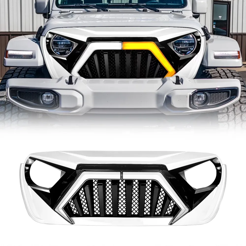 Grille led white black