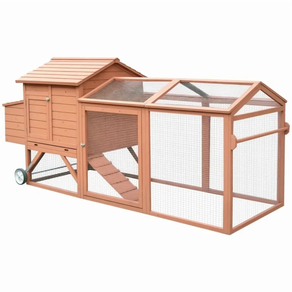 Chicken Coop 44.5 in brown 96.5 in