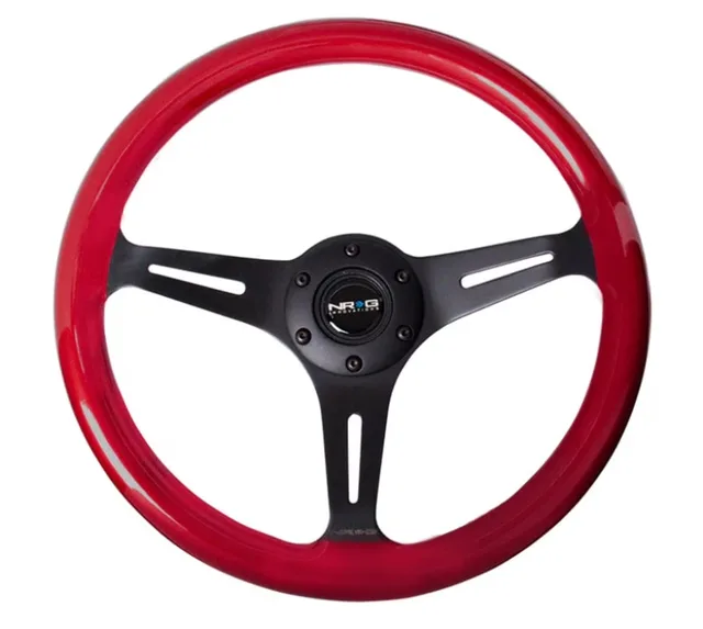 Steering Wheel 350mm red black