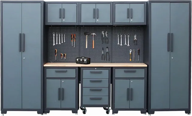 Storage Cabinet 71" black 0.8mm