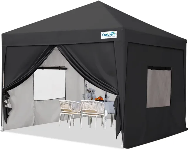 Canopy Tent waterproof black 8.5 ft