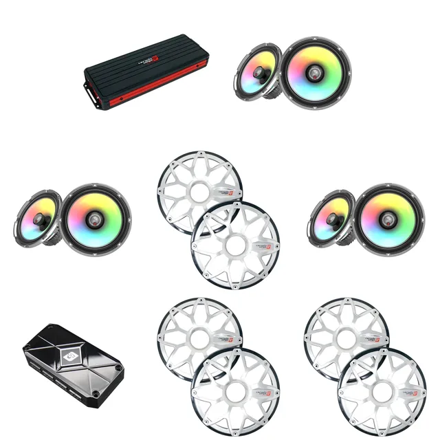Amplifier 6 channel 8" led