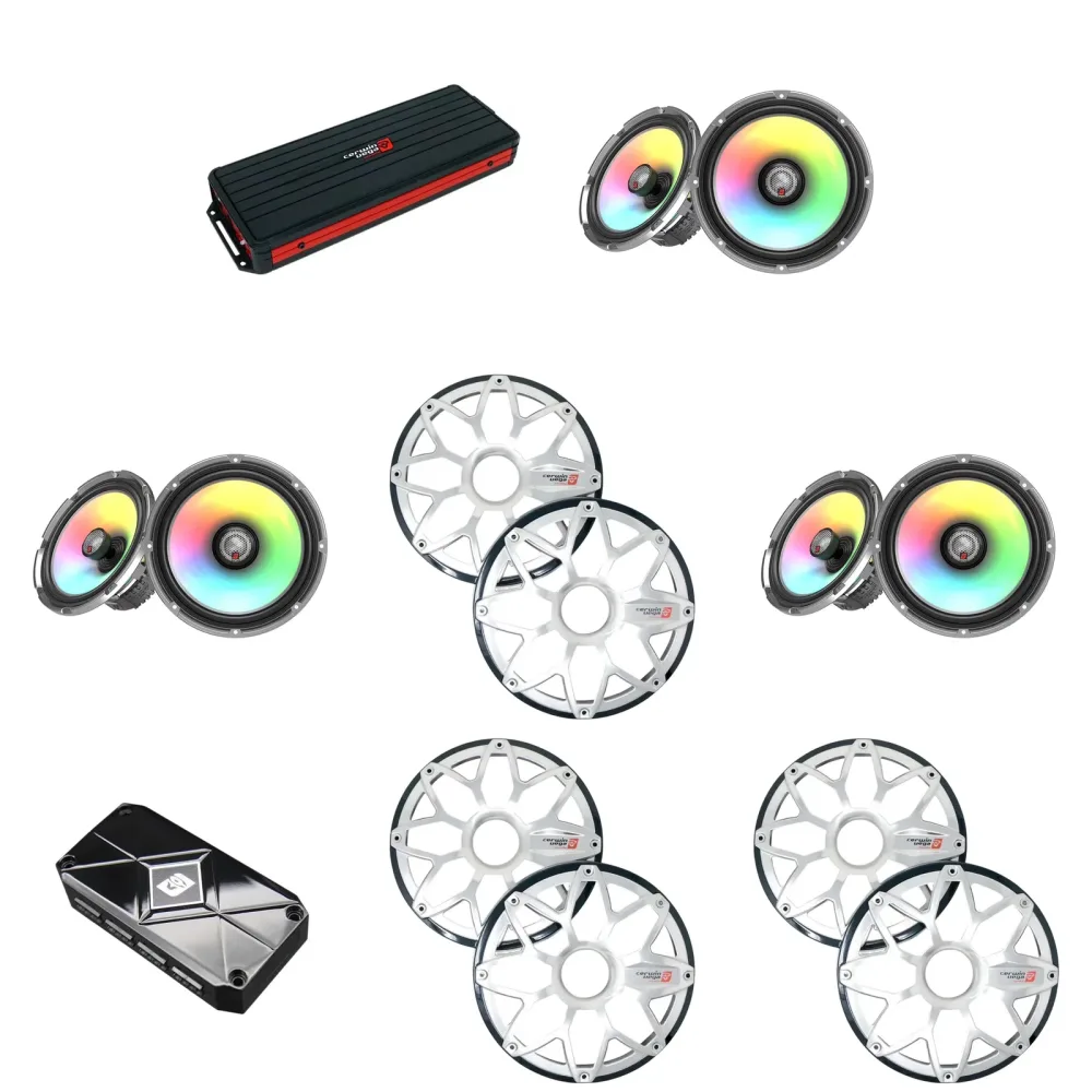 Amplifier 6 channel 8" led