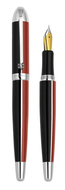 Fountain Pen red black 0.35 mm