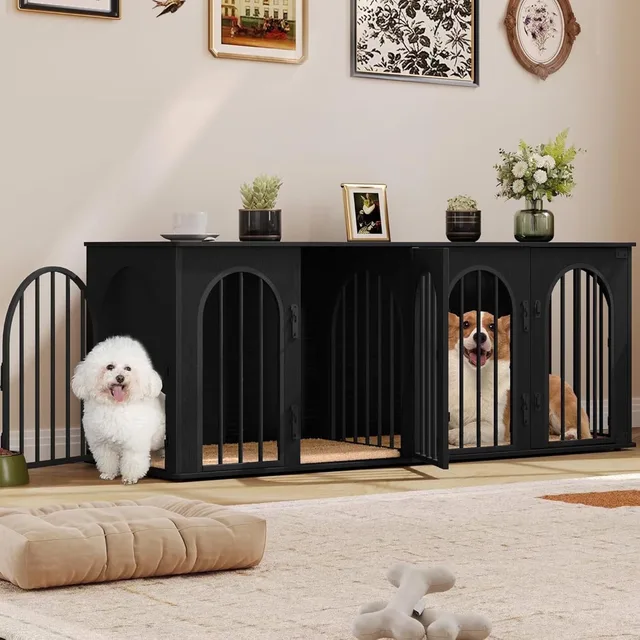 Dog Crate 63" brown black