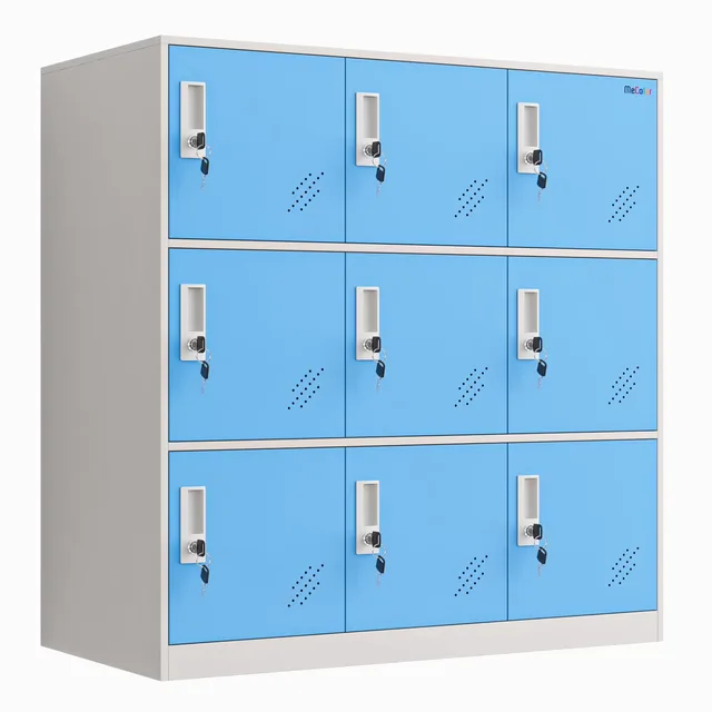 Cabinet white blue 4"