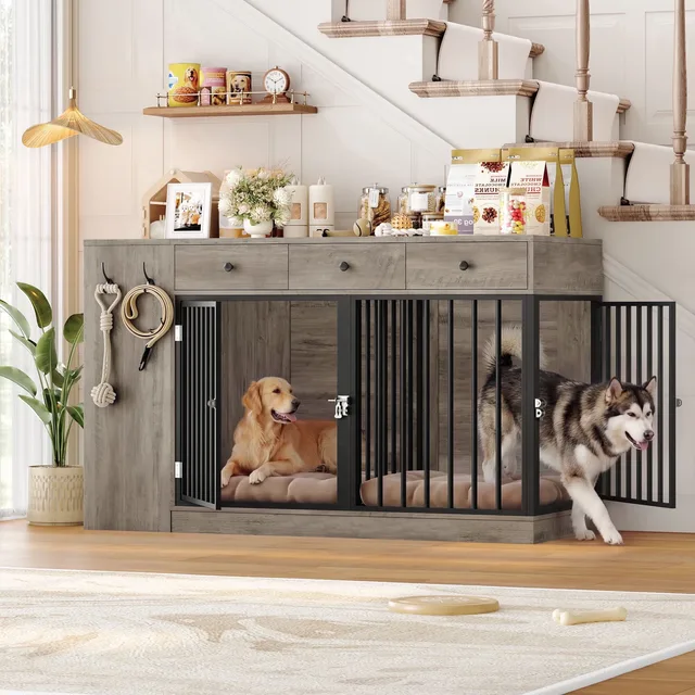 Dog Crate 59' gray 59"