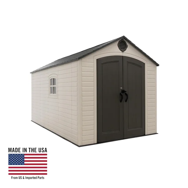 Storage Shed 8' 15' tan