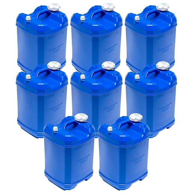 Water Storage 8 pack blue 7 gallons
