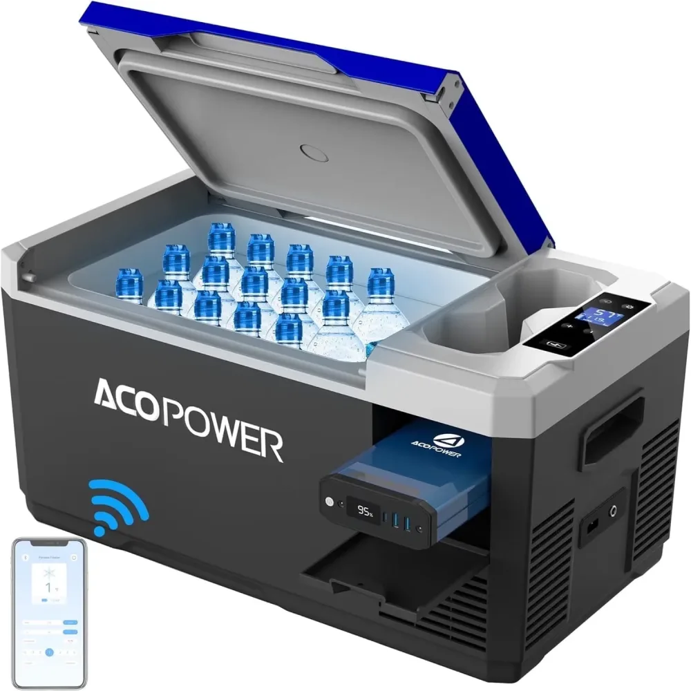 Cooler 12 volt portable black
