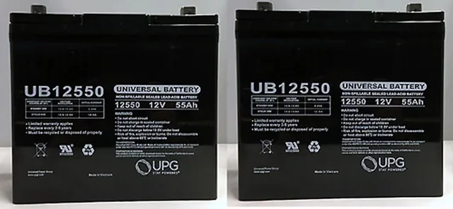 Battery 12v 2 pack 9.02 inches
