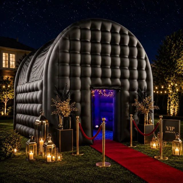Tent led 15-20 people black