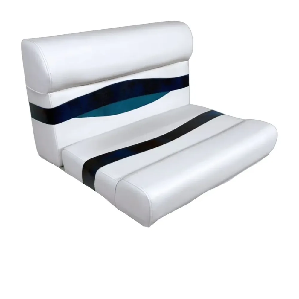 Bench Seat 28" white blue