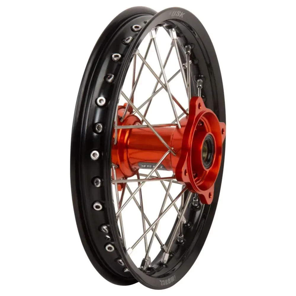 Complete Wheel black silver orange