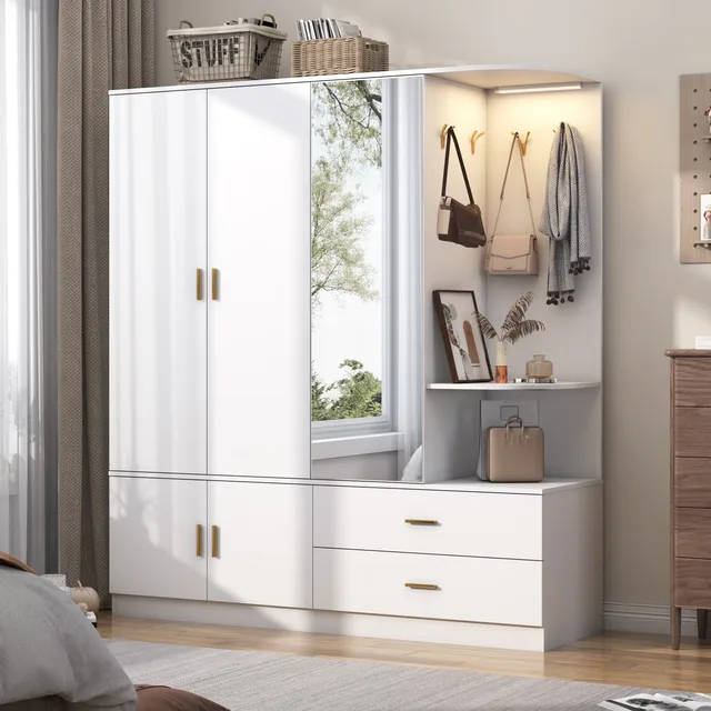 Bedroom 70' white adjustable