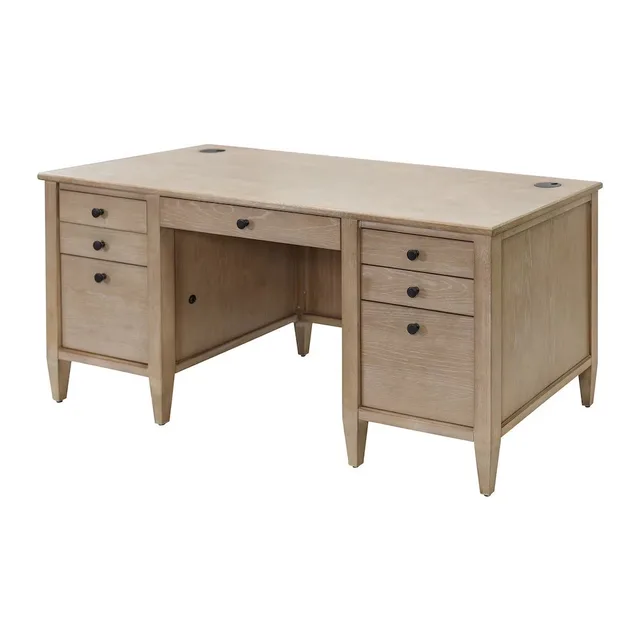 Desk locking brown heavy-duty