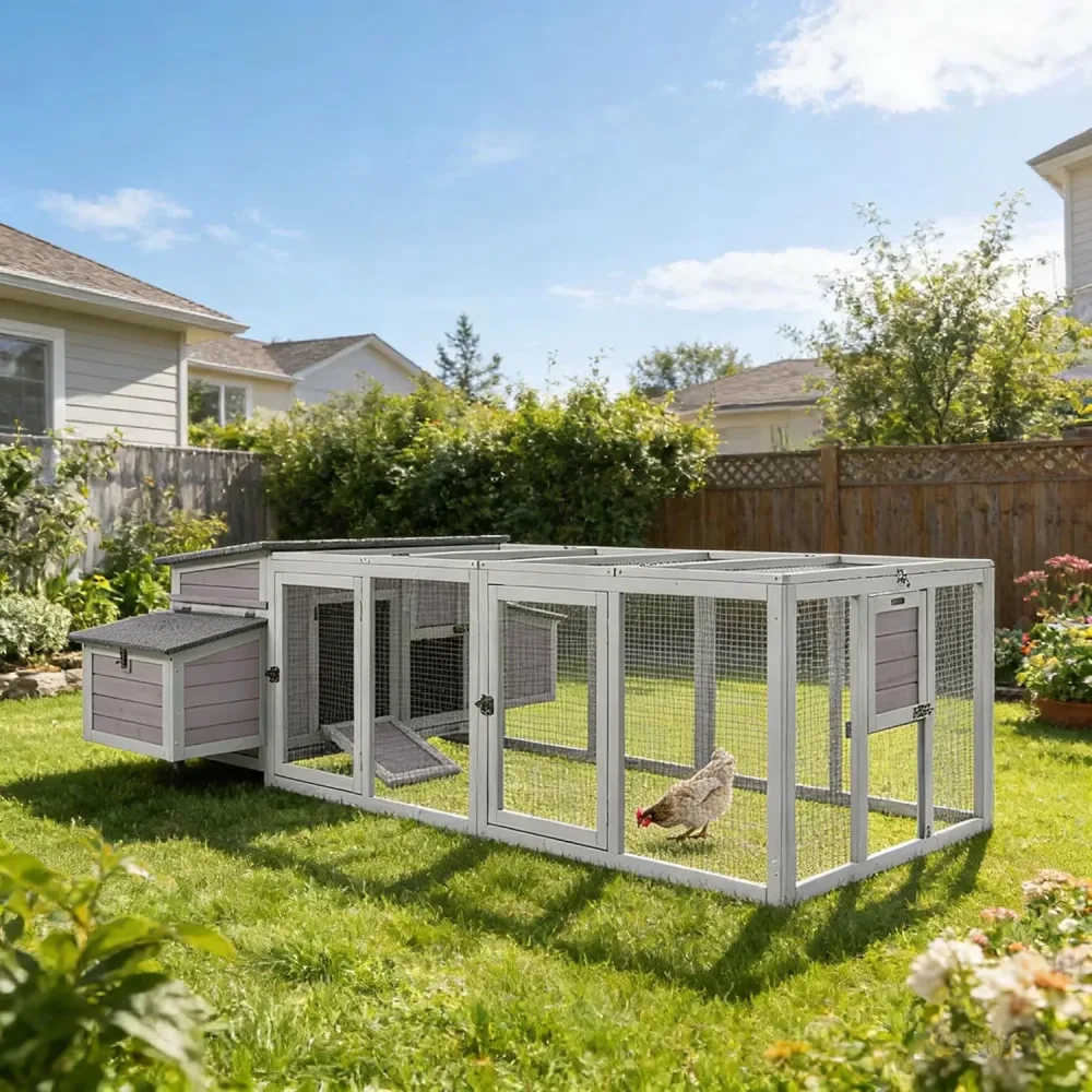 Chicken Coop grey 137" 63"