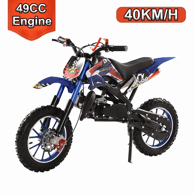 Dirt Bike blue 10 inch 47.2 inches