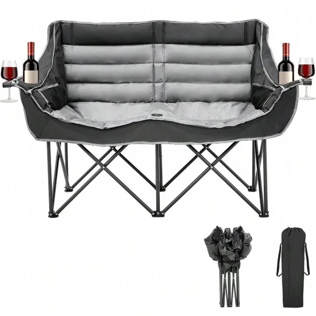 Camping Chair 2 person folding 500 lbs
