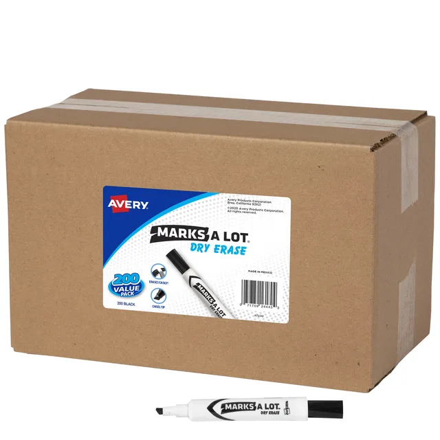 Erase Markers black 5" white