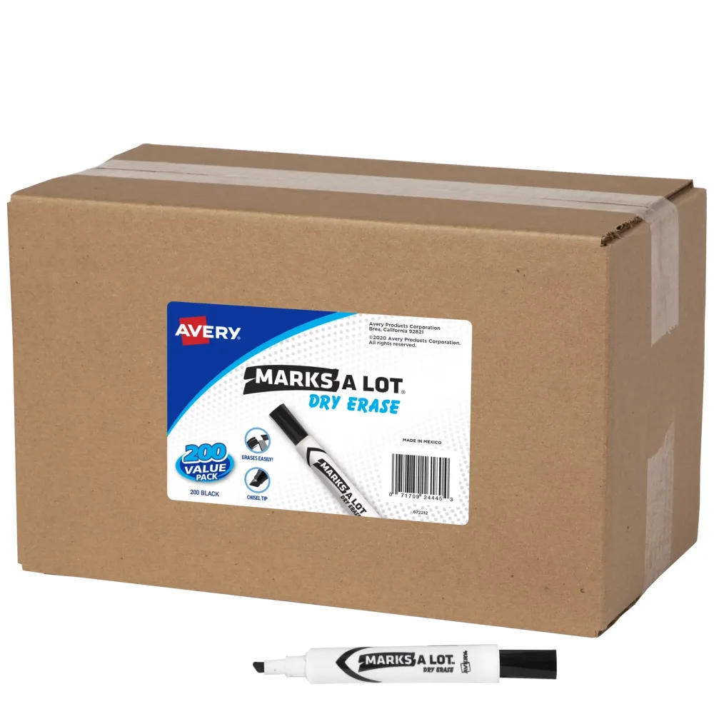Erase Markers black 5" white