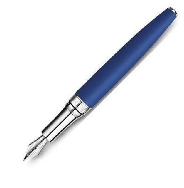Fountain Pen silver blue 5.55 in