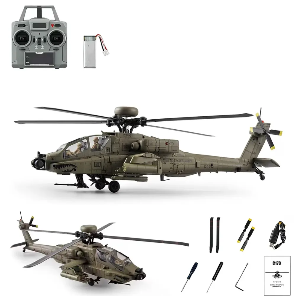 Helicopter Scale grey 7.7v 9.2cm