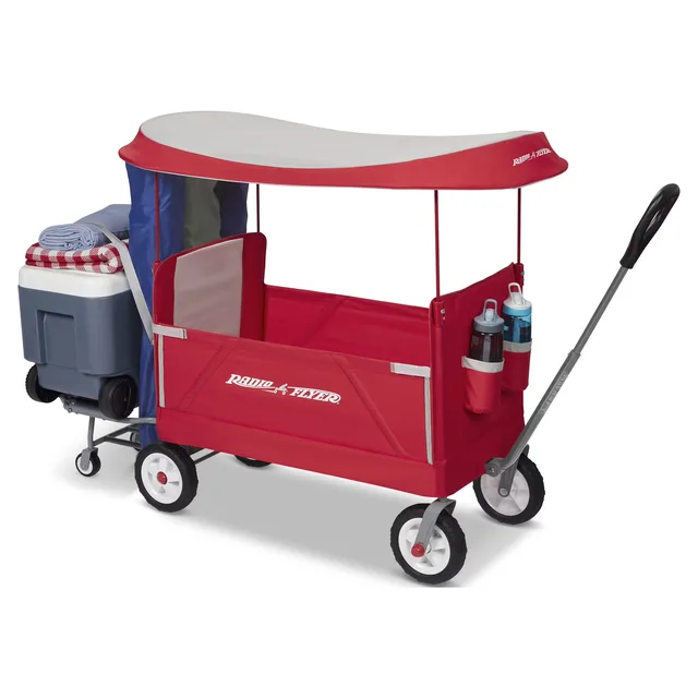 Wagon folding red 150 lbs