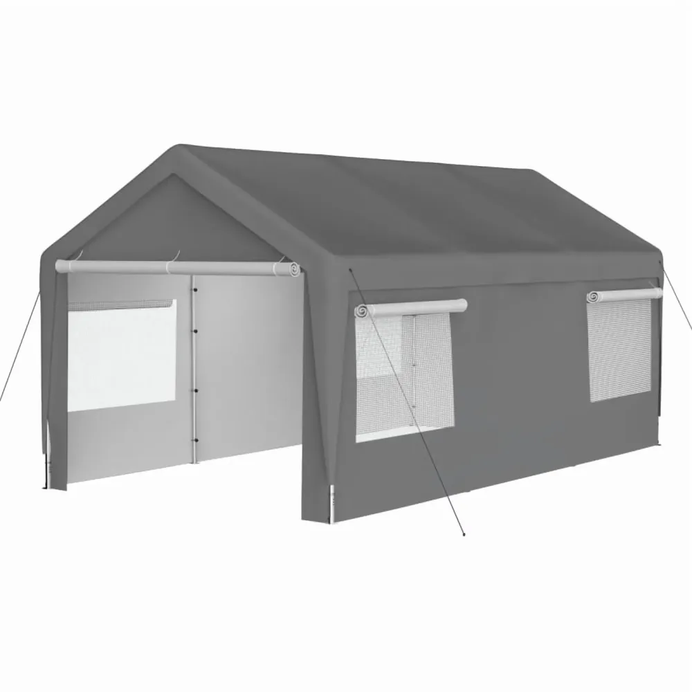 Carport gray 20 feet 1.5 inch