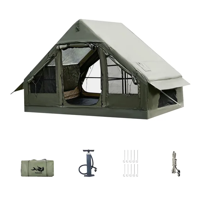 Tent 6-8 person waterproof green